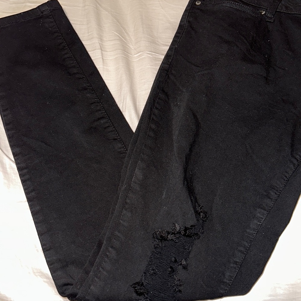 Stretchy black jeans